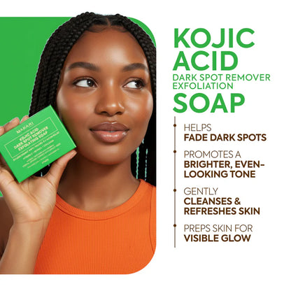 KOJIC ACID DARK SPOT REMOVER SOAP BARS (2 Soap Bars Per Pack)