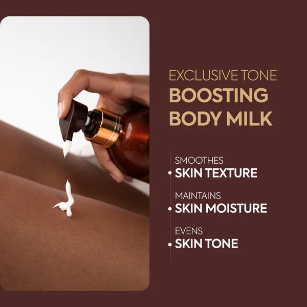 EXCLUSIVE TONE BOOSTING BODY MILK