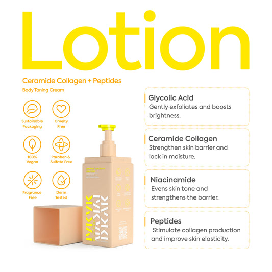 CERAMIDE COLLAGEN + PEPTIDES BODY TONING CREAM - IYKYK