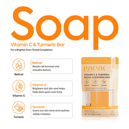 VITAMIN C & TUMERIC FACIAL CLEANSING BAR - IYKYK