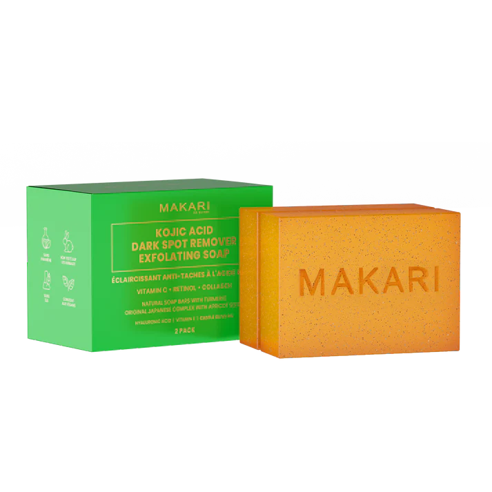 KOJIC ACID DARK SPOT REMOVER SOAP BARS (2 Soap Bars Per Pack)